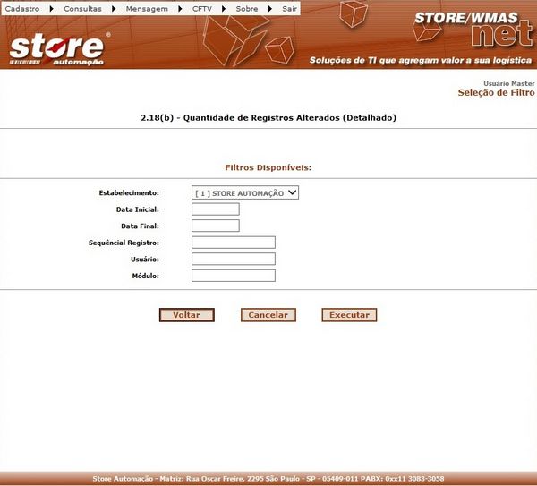 2.18(B) - QUANTIDADE DE REGISTROS ALTERADOS (DETALHADO)